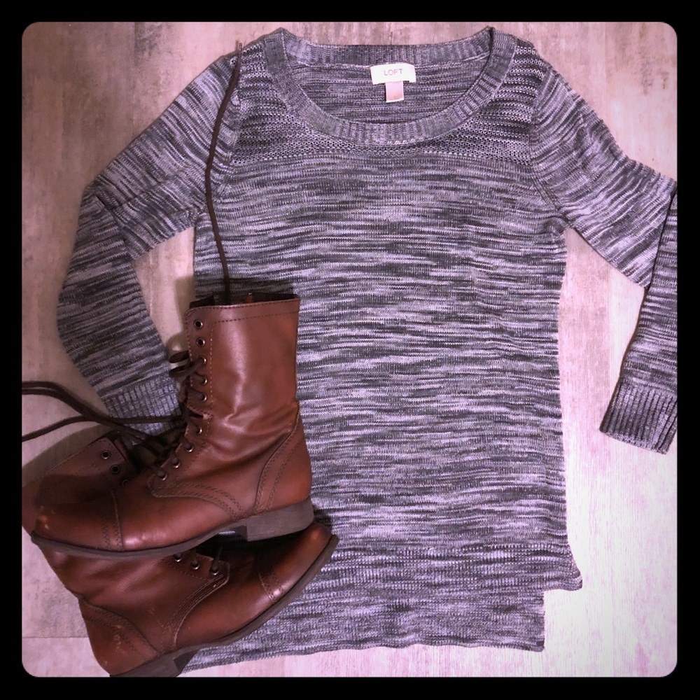 LOFT grey sweater